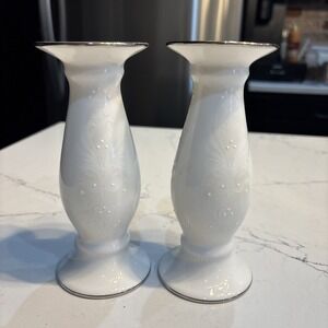 Lenox Wedding Promises Collection Opal Innocence Candlesticks Pair #6249908